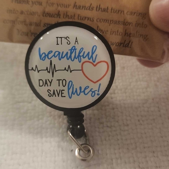 Nurse stethescope bracelet and badge reel, set of 3 reels, 1 bracelet - Picture 11 of 11